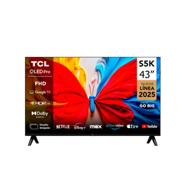 TV Smart 43" TCL 43S5K QLED Google TV