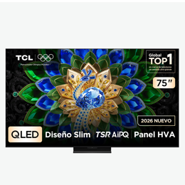 TV Smart 75" TCL 75A400U QD-Mini LED 4K