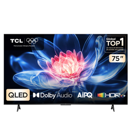 TV Smart 75" TCL 75T6C-F QLED 4K Google TV
