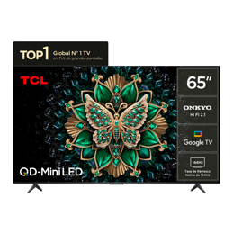 TV Smart 65" TCL 65C6K-F QD-Mini LED 4K Google TV