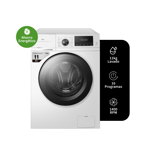 Lavarropas TCL EFFIWASH Inverter Carga Frontal 11kg 1400rpm Blanco