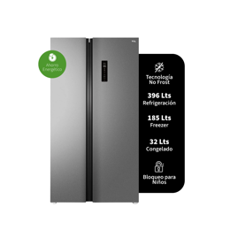 Heladera TCL Inverter Side By Side No Frost P650SBN 613 Lts