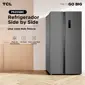 Heladera TCL Inverter Side By Side No Frost  P520SBN 488 Lts
