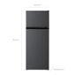 Heladera TCL Top Mount Defrost 252 Lts F248TMG Gris