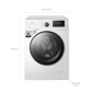 Lavarropas TCL EFFIWASH Inverter Carga Frontal 11kg 1400rpm Blanco